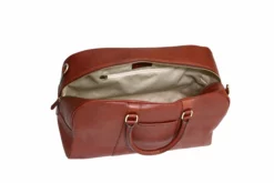 Felda Firenze Italian Leather Holdall -UK Suitcase Sales Shop 18810Cognac 5 scaled