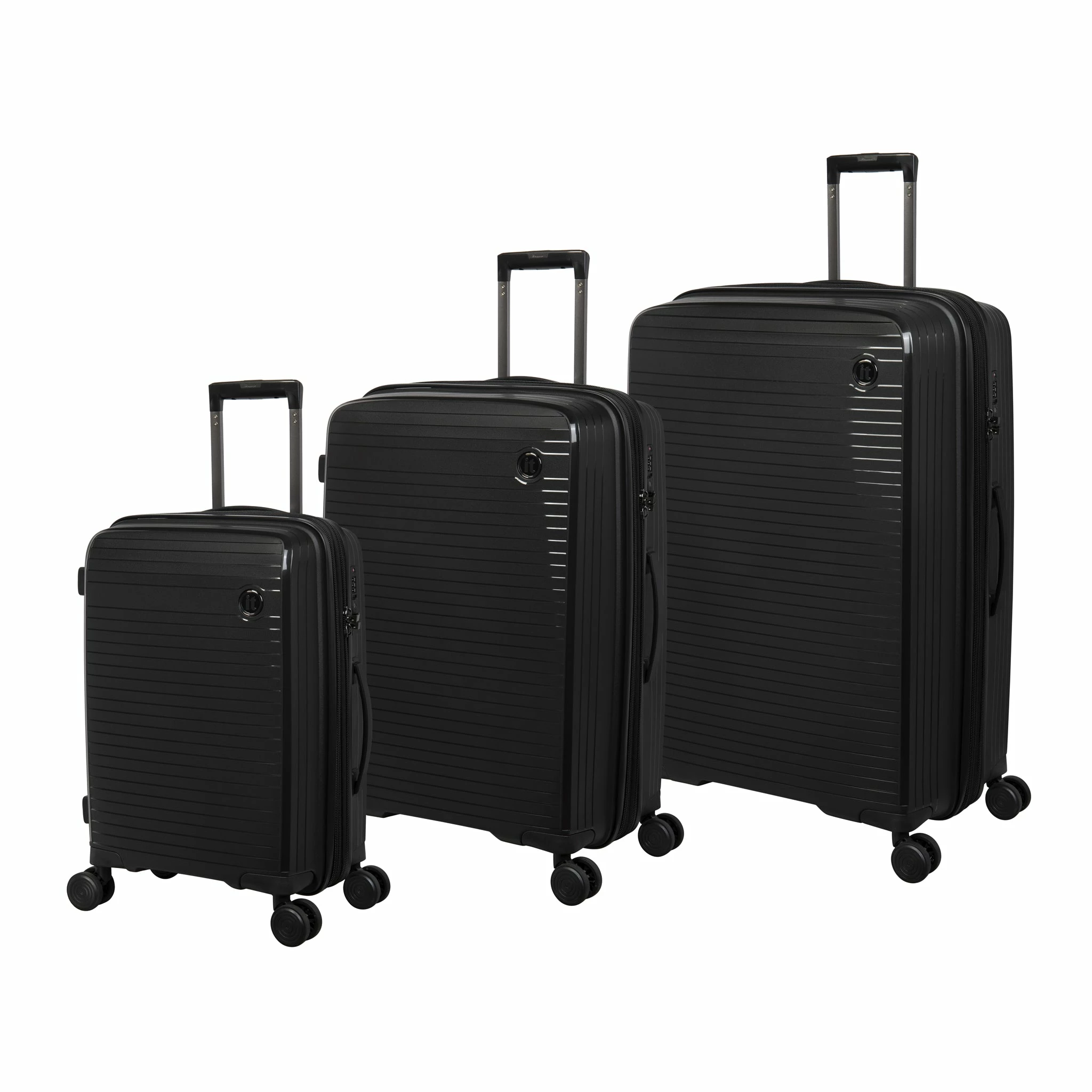 IT Luggage Spontaneous - 3pc Set (Black) 1 IT Luggage Spontaneous - 3pc Set (Black)