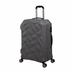 Ice Cap Plus - 3pc Set (Frost Grey) -UK Suitcase Sales Shop 32630 HK16 2528A08FrostedgreySSFrontpanel25in