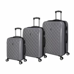 IT Luggage Cushion Lux - 3pc Set (Silver)