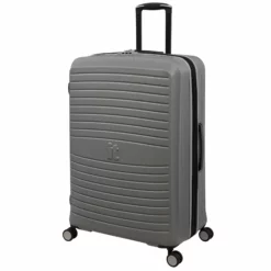 IT Luggage Eco-Protect - 3pc Set (Elephant Skin) -UK Suitcase Sales Shop 32759 UK16 2910E08GreyskinS735SSFrontpanel29in