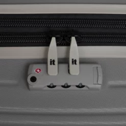 IT Luggage Eco-Protect - 3pc Set (Elephant Skin) -UK Suitcase Sales Shop 32759 UK16 2910E08GreyskinS735SSTSAlock