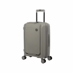 IT Luggage Spontaneous II - 3pc Set (Feather Grey) -UK Suitcase Sales Shop 32770 UK15 2881 08FeathergraySSFrontpanel18.5in b31f045b 15b6 459c a392 d2c00d4efd8c