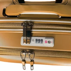 Rapidity - Cabin (Cuban Gold) -UK Suitcase Sales Shop 32798 UK16 2911 08cuban gold TSA open close2