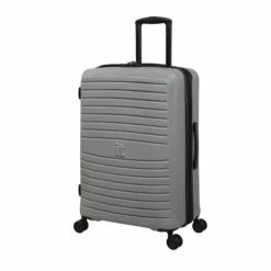 IT Luggage Eco-Protect - 4pc Set (Silver) -UK Suitcase Sales Shop 32913 UK16 2910E08SilverSSFrontpanel25in