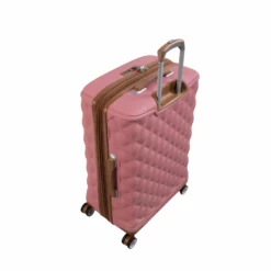 IT Luggage Indulging - 4pc Set (Flamingo Pink) -UK Suitcase Sales Shop 32964 UK16 3039 08FlamingoPinkSSBacktop