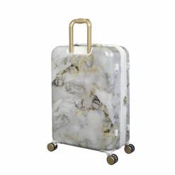 IT Luggage Sheen - 4pc Set (Gold Greyscale Marble) 22 IT Luggage Sheen - 4pc Set (Gold Greyscale Marble) -UK Suitcase Sales Shop 32980 UK16 2269B08GoldgreyscalemarbleSSBackpanel25in