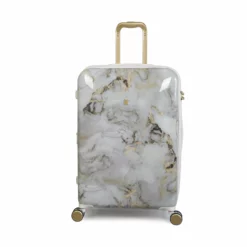 IT Luggage Sheen - 4pc Set (Gold Greyscale Marble) 17 IT Luggage Sheen - 4pc Set (Gold Greyscale Marble) -UK Suitcase Sales Shop 32980 UK16 2269B08GoldgreyscalemarbleSSFrontpaneldirect25in