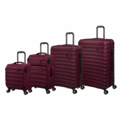 IT Luggage Fusional - 4pc Set (Dark Red) -UK Suitcase Sales Shop 32987A UK16 2920 08 32987B UK12 2920 08DarkredsS055SSSet1