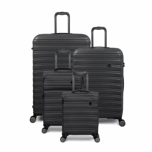 IT Luggage Fusional - 4pc Set (Warm Charcoal) -UK Suitcase Sales Shop 32987A UK16 2920 08 32987B UK12 2920 08Warmcharcoal Magnet S561SSset4