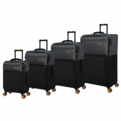 Duo-Tone - Cabin (Pewter & Black) -UK Suitcase Sales Shop 33080 UK12 1519B08Pewter BlackSSFrontpanel 45da94c5 a004 4ac8 bc28 0d0d596510f3