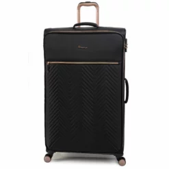 IT Luggage Bewitching - 5pc Set (Black) -UK Suitcase Sales Shop 33095 UK12 2686 08BlackSSFrontpaneldircetly32.2in