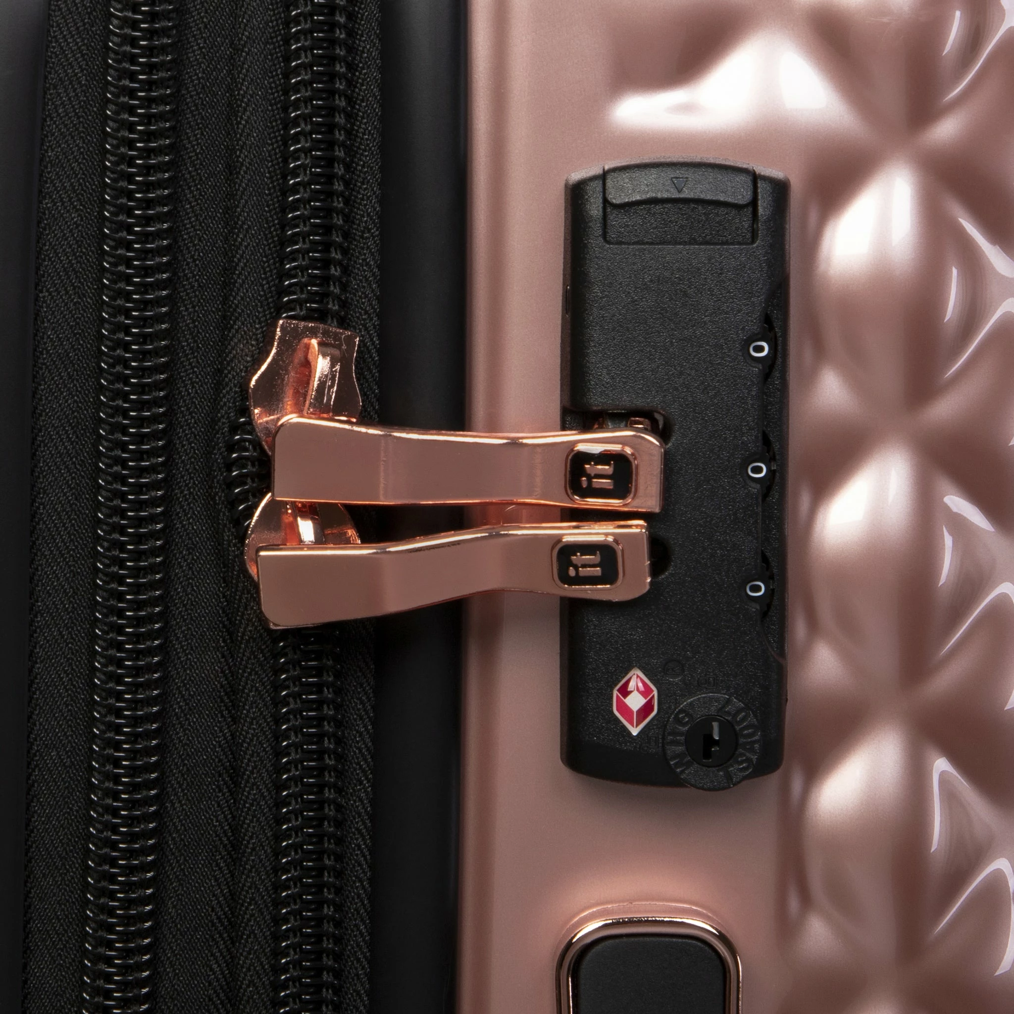 IT Luggage Glitzy - Cabin (Metallic Rose Gold) 4 IT Luggage Glitzy - Cabin (Metallic Rose Gold) - Image 4