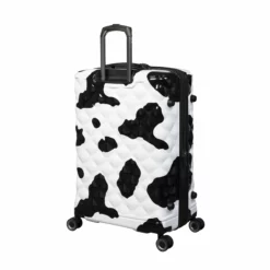 IT Luggage Indulging II - 4pc Set (Moo Cow Print) -UK Suitcase Sales Shop 33198 UK16 3039A08Moocowblack whiterepeatprintSSBackpanel 91c396c0 218a 4e78 8212 7881d7b61582