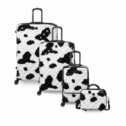 IT Luggage Indulging II - Cabin With Pocket (Moo Cow Print) 29 IT Luggage Indulging II - Cabin With Pocket (Moo Cow Print) -UK Suitcase Sales Shop 33198 UK16 3039A08Moocowblack whiterepeatprintSSFrontpaneldirectlyset3 53ecc5ad c318 4ec4 b250 bbc09f56dd83