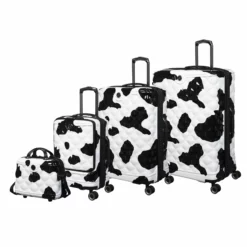 IT Luggage Indulging II - Cabin With Pocket (Moo Cow Print) 28 IT Luggage Indulging II - Cabin With Pocket (Moo Cow Print) -UK Suitcase Sales Shop 33198 UK16 3039A08Moocowblack whiterepeatprintSSFrontpanelset3 a389b72d 7bf7 41af 96dd 4692bde3721e