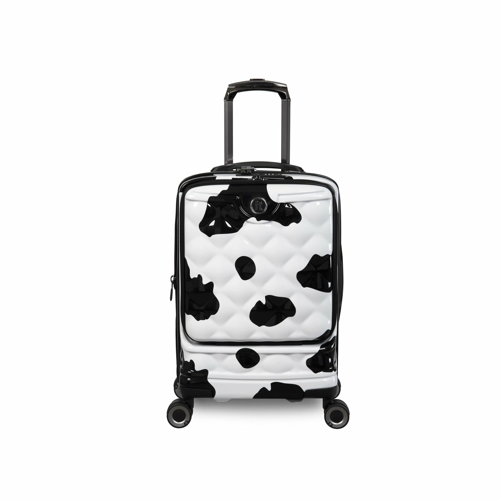 IT Luggage Indulging II - Cabin With Pocket (Moo Cow Print) 1 IT Luggage Indulging II - Cabin With Pocket (Moo Cow Print)