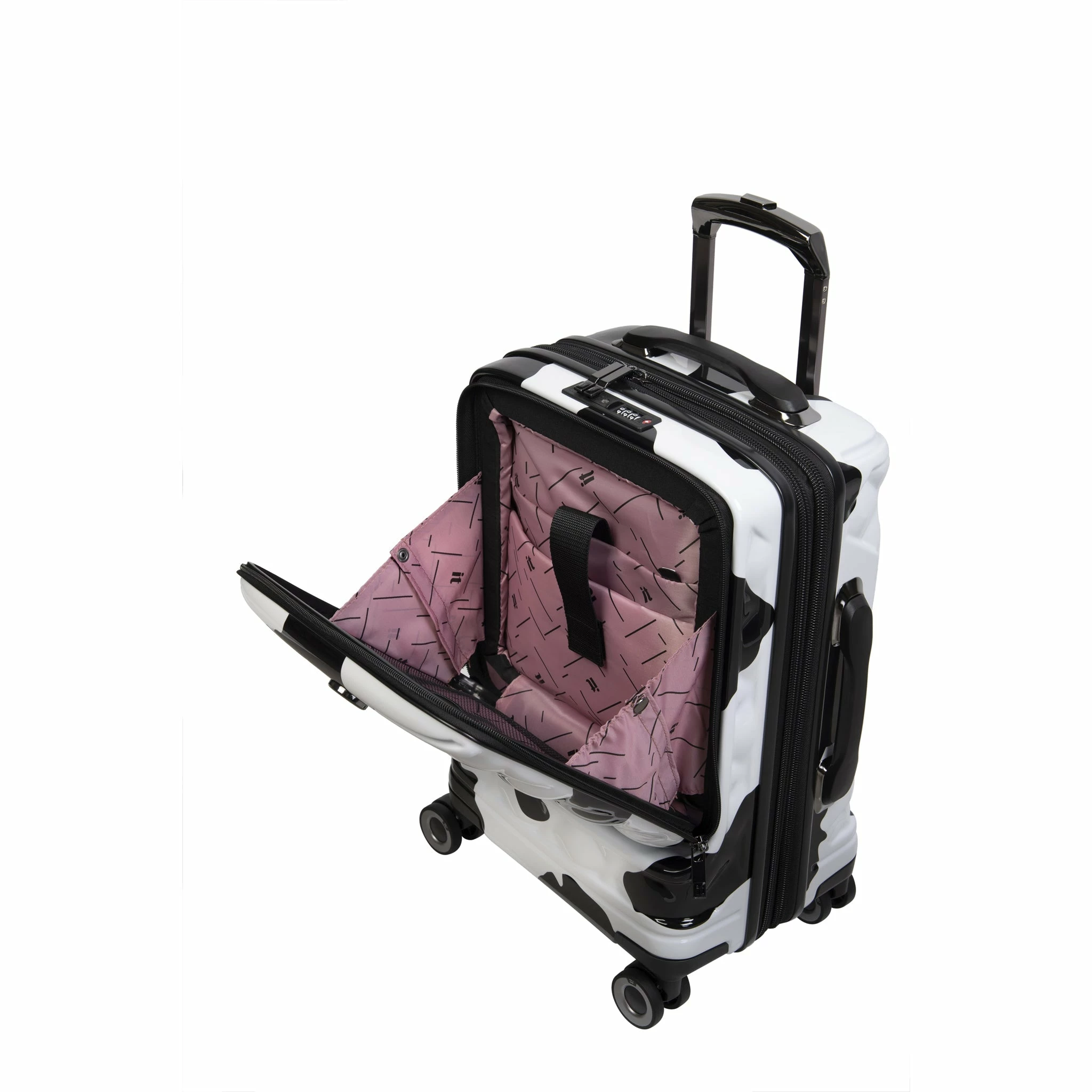 IT Luggage Indulging II - Cabin With Pocket (Moo Cow Print) 4 IT Luggage Indulging II - Cabin With Pocket (Moo Cow Print) - Image 4