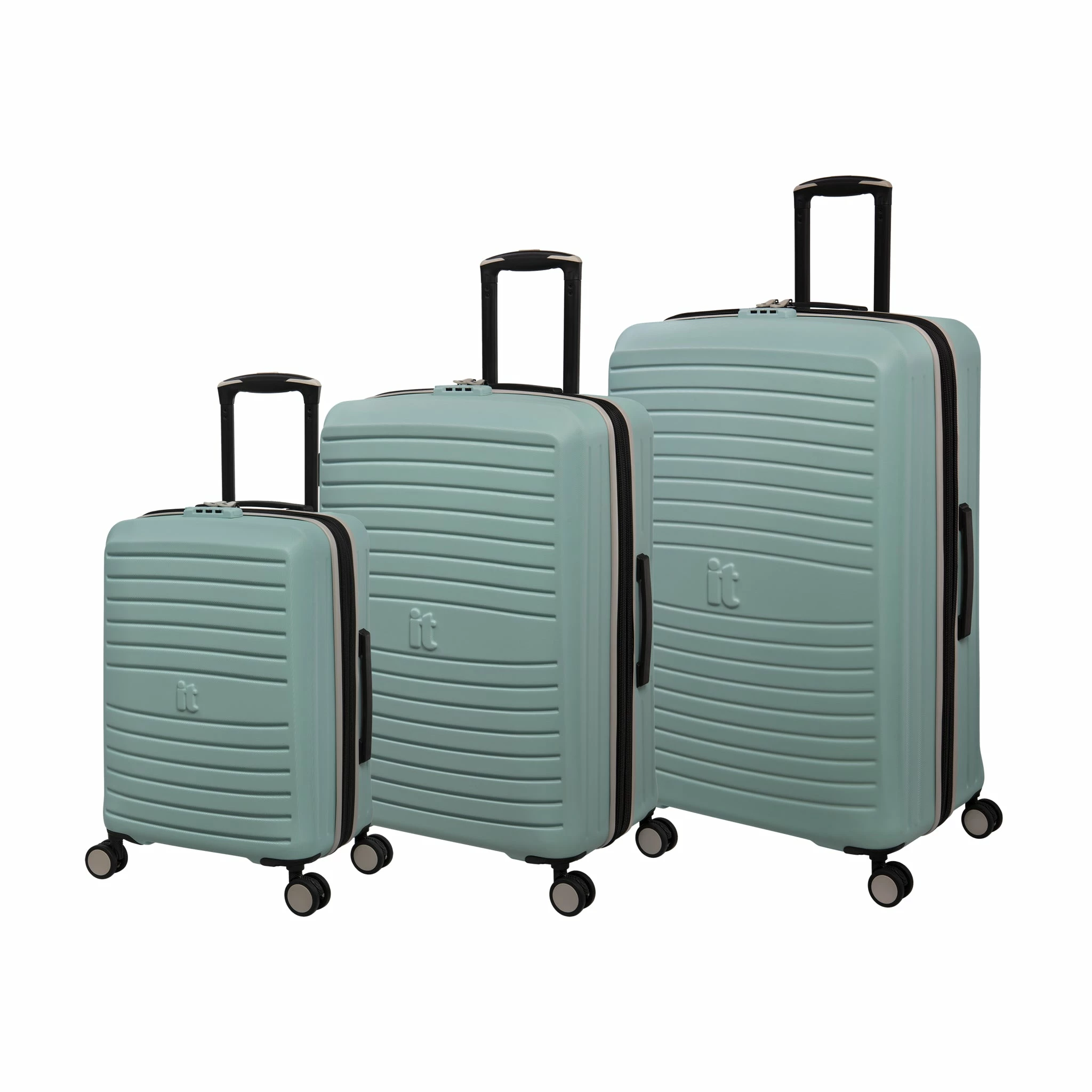 IT Luggage Eco-Protect - 3pc Set (Mint Eggshell) 1 IT Luggage Eco-Protect - 3pc Set (Mint Eggshell)