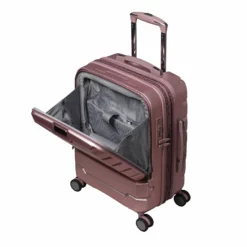 Prosperous - 3pc Set (Metallic Pink) -UK Suitcase Sales Shop 60866 US16 2379 08Metallicpink S832SSFrontpocket