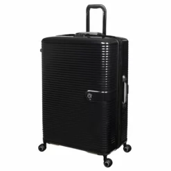 IT Luggage Helixian - 3pc Set (Black) -UK Suitcase Sales Shop 61334 US16 2842 08BlackS001SSFrontpanel29in