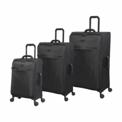 IT Luggage Lustrous - 3pc Set (Charcoal)