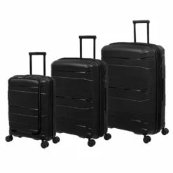 IT Luggage Momentous - Cabin (Black) 15 IT Luggage Momentous - Cabin (Black) -UK Suitcase Sales Shop 61386 HK15 2886 08BlackS001SSFrontpanel