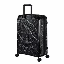 IT Luggage Candy Calavera - Cabin (Black Marble) -UK Suitcase Sales Shop Candy Calavera 16 2918A back side view 4cc2a143 5d3d 4be9 b998 f4a65c7c9448