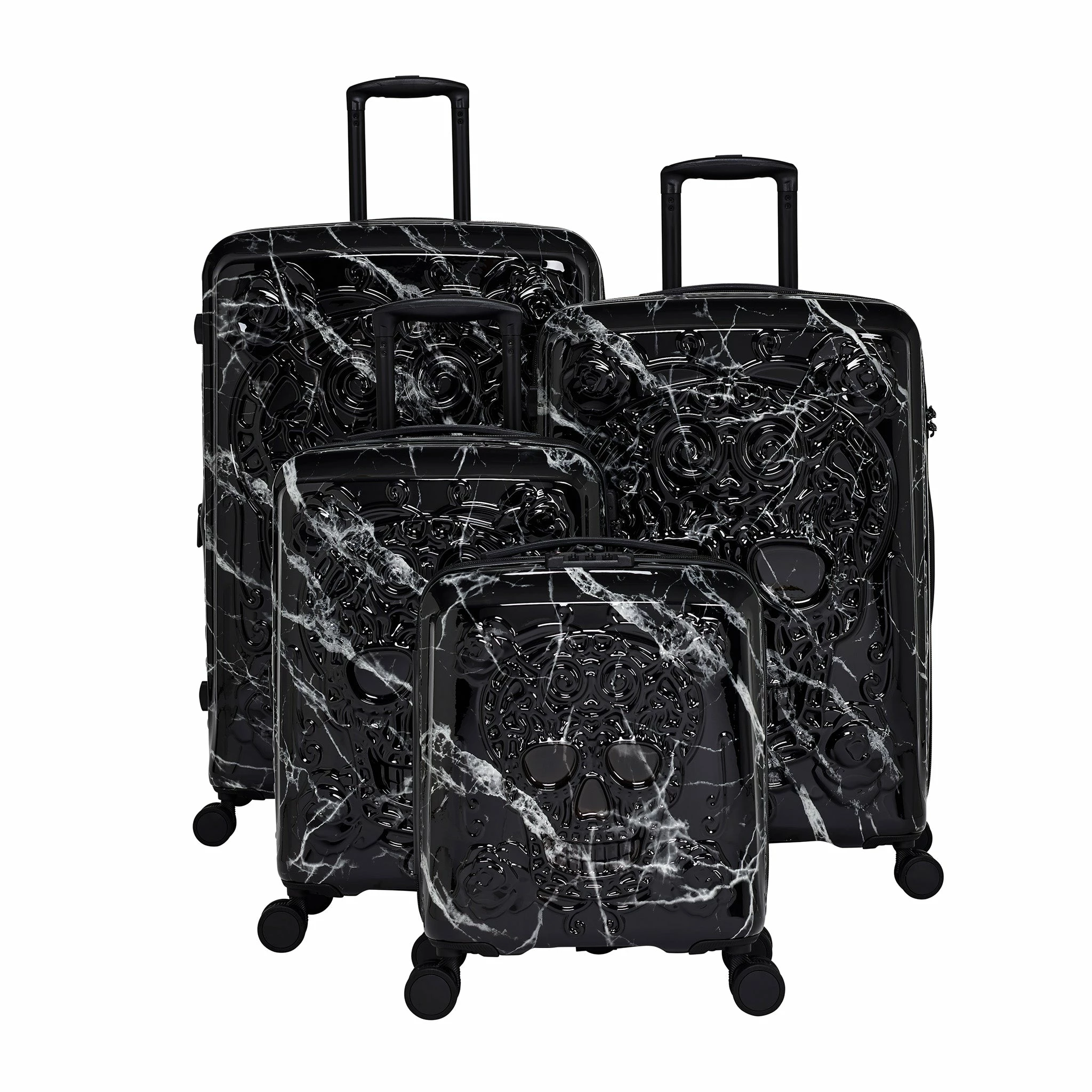 IT Luggage Candy Calavera - 4pc Set (Black Marble) 10 IT Luggage Candy Calavera - 4pc Set (Black Marble) - Image 10