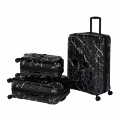 IT Luggage Candy Calavera - 4pc Set (Black Marble) 24 IT Luggage Candy Calavera - 4pc Set (Black Marble) -UK Suitcase Sales Shop CandyCalavera16 2918AGroupC