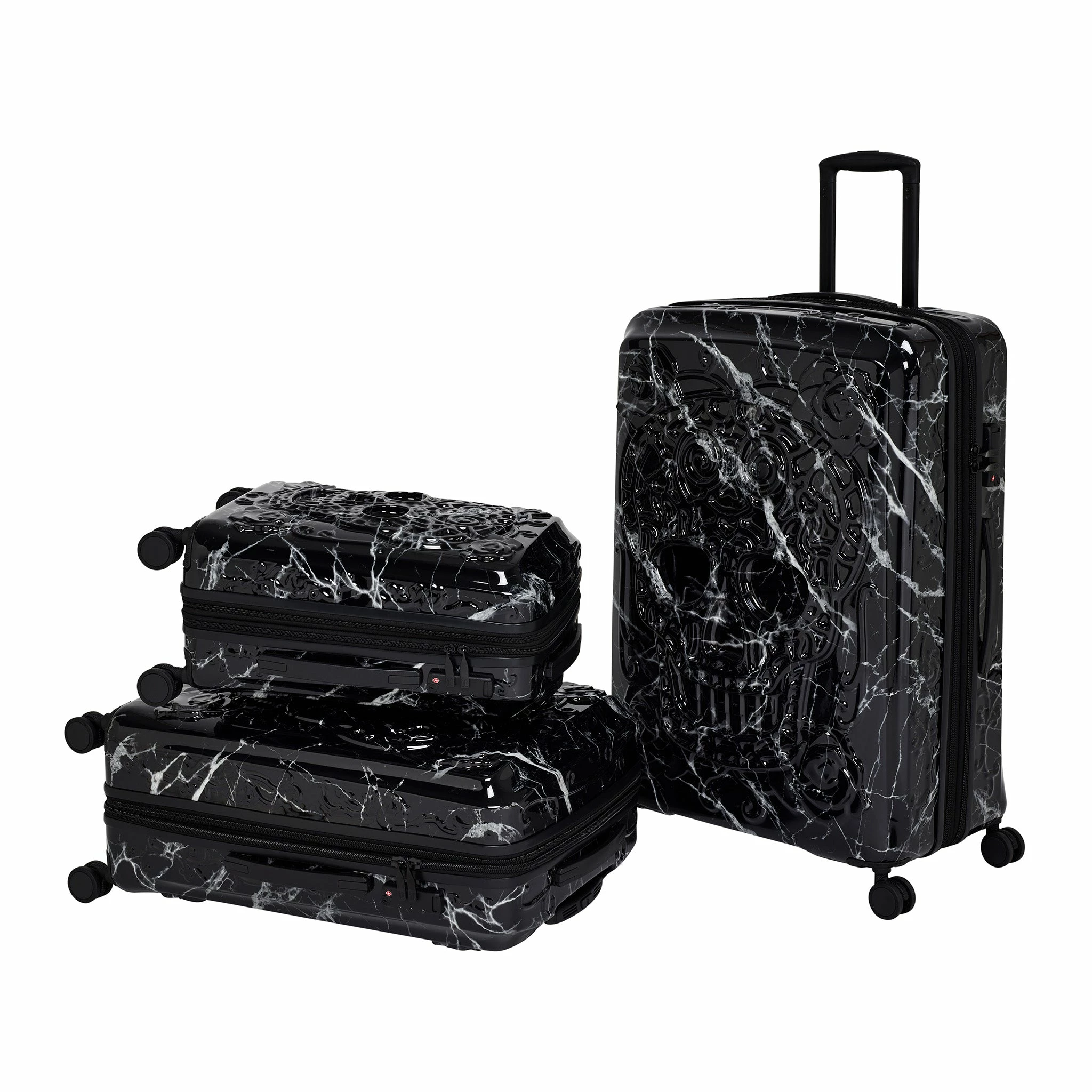 IT Luggage Candy Calavera - 4pc Set (Black Marble) 11 IT Luggage Candy Calavera - 4pc Set (Black Marble) - Image 11