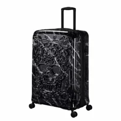 IT Luggage Candy Calavera - 4pc Set (Black Marble) 19 IT Luggage Candy Calavera - 4pc Set (Black Marble) -UK Suitcase Sales Shop CandyCalavera16 2918ALargeCasefront side