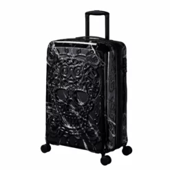 IT Luggage Candy Calavera - 4pc Set (Black Marble) 18 IT Luggage Candy Calavera - 4pc Set (Black Marble) -UK Suitcase Sales Shop CandyCalavera16 2918AMediumCasefront side