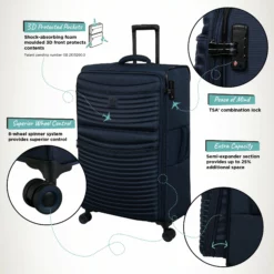 IT Luggage Precursor - Large (Dress Blues) -UK Suitcase Sales Shop Precursor Large Blue Infographic