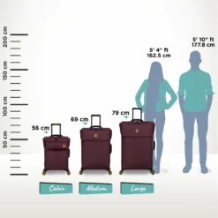 Simultaneous - 3pc Set (French Port) 37 Simultaneous - 3pc Set (French Port) -UK Suitcase Sales Shop Simulataneous French Port Relative Size