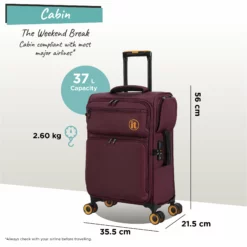 Simultaneous - Cabin (French Port) 19 Simultaneous - Cabin (French Port) -UK Suitcase Sales Shop Simultaneous Cabin French Port dims weights