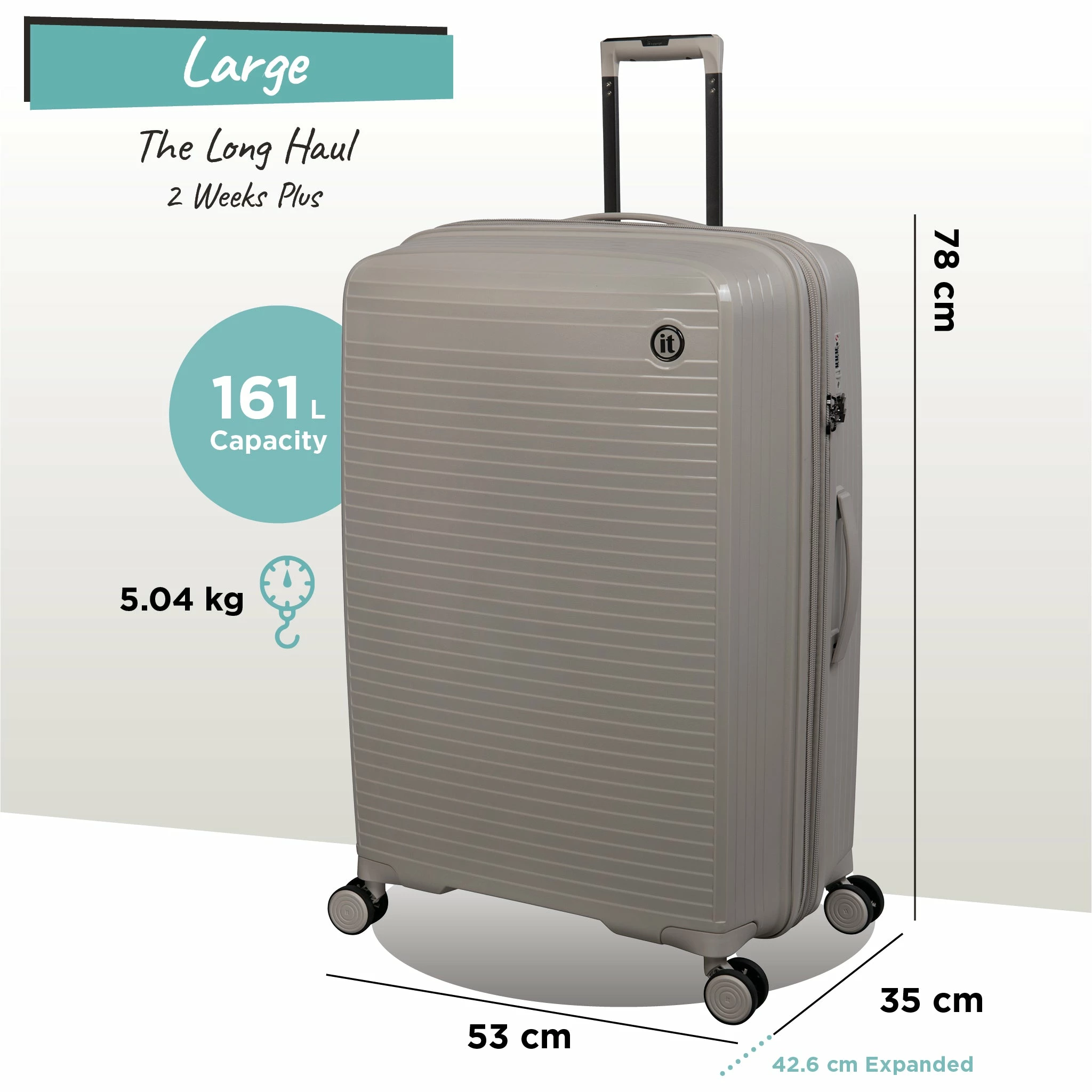 IT Luggage Spontaneous - Large (Feather Grey) 11 IT Luggage Spontaneous - Large (Feather Grey) - Image 11