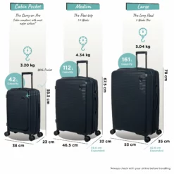 IT Luggage Spontaneous II - Cabin With Pocket (Blueberry) -UK Suitcase Sales Shop Spontaneous Set Pocket blueberry dims weights d2d09bc7 67f7 4b75 8f94 72ec18cb5e54