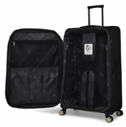 Ted Baker Albany Eco Soft Side 4-Wheel 80cm Large Suitcase 12 Ted Baker Albany Eco Soft Side 4-Wheel 80cm Large Suitcase -UK Suitcase Sales Shop TBW7001 001 Ted Baker Albany Eco Black Large Case 3