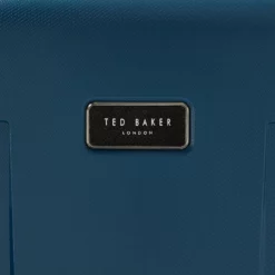 Ted Baker Flying Colours 54cm 4-Wheel Cabin Case -UK Suitcase Sales Shop Ted Baker Flying Colours Baltic Blue branding