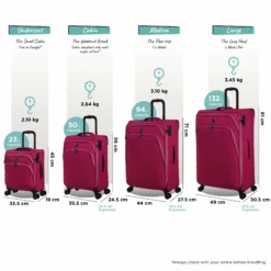 IT Luggage Trinary - Large (Viva Magenta) 24 IT Luggage Trinary - Large (Viva Magenta) -UK Suitcase Sales Shop Trinary set magenta dims weights 2b34ee48 7277 4b89 966a b15247491783
